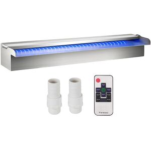 Fuente de Piscina de Acero Inoxidable VEVOR con Tira de Luces LED - Cascada Decorativa Fuente de Piscina de Acero Inoxidable VEVOR con Tira de Luces LED - Cascada Decorativa