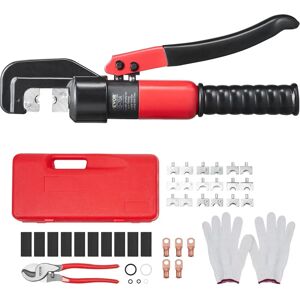 Vevor Hydraulic Crimping Tool - 9 Die Sets for Copper and Aluminum Terminals Vevor Hydraulic Crimping Tool - 9 Die Sets for Copper and Aluminum Terminals