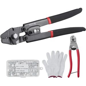 Vevor Wire Rope Crimping Tool - 2-in-1 Cable Cutter & Crimper Vevor Wire Rope Crimping Tool - 2-in-1 Cable Cutter & Crimper