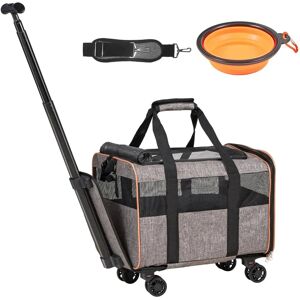 Vevor Cat Carrier with Wheels - Airline Approved, 22 lbs - Pet Carrier Vevor Cat Carrier with Wheels - Airline Approved, 22 lbs - Pet Carrier