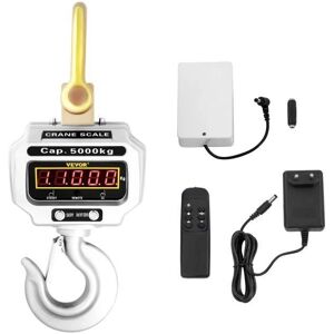 VEVOR Báscula de Grúa Digital 5000kg de Aluminio - Balanza Pesadora para Grúa VEVOR Báscula de Grúa Digital 5000kg de Aluminio - Balanza Pesadora para Grúa