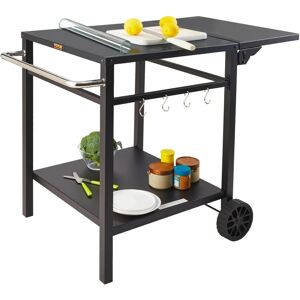 VEVOR Outdoor Barbecue Cart with Double Shelves - Outdoor Dining VEVOR Outdoor Barbecue Cart with Double Shelves - Outdoor Dining