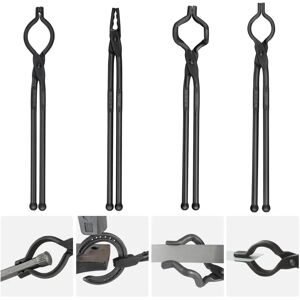VEVOR Blacksmith Tongs - 4 Pcs Forged Steel V-Bit, Wolf Jaw, ZV - Heat-Resistant VEVOR Blacksmith Tongs - 4 Pcs Forged Steel V-Bit, Wolf Jaw, ZV - Heat-Resistant