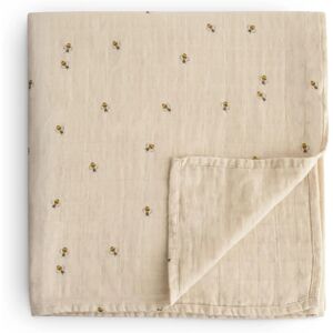 Mushie Maxi coton abeille - Muselina de coton maxi - Gigoteuse et couverture bébé - Publicité Mushie Maxi coton abeille - Muselina de coton maxi - Gigoteuse et couverture bébé - Publicité