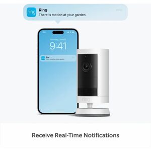 Ring Outdoor Camera Plus Battery - 2K Security Camera, White Ring Outdoor Camera Plus Battery - 2K Security Camera, White