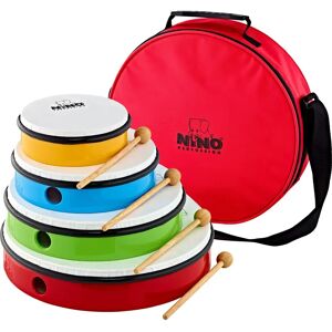 Nino Percussion - Ensemble de 4 tambourins pour enfants - ABS durable, 6-12 pouces - Publicité Nino Percussion - Ensemble de 4 tambourins pour enfants - ABS durable, 6-12 pouces - Publicité