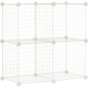 Amazon Basics 4 Cube Wire Grid Storage Shelves - Storage Shelves Amazon Basics 4 Cube Wire Grid Storage Shelves - Storage Shelves