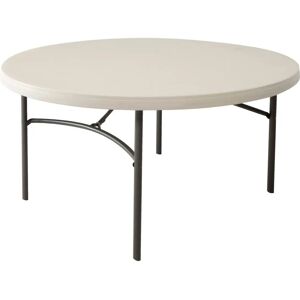 Lifetime Cream Side Table - Steel Plastic - 152x74x152cm Lifetime Cream Side Table - Steel Plastic - 152x74x152cm