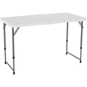 Lifetime White Folding Table 122x91.5x61 cm - Durable & Adjustable Lifetime White Folding Table 122x91.5x61 cm - Durable & Adjustable