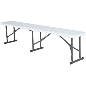 Lifetime Foldable White Bench - 183x29x42cm Lifetime Foldable White Bench - 183x29x42cm