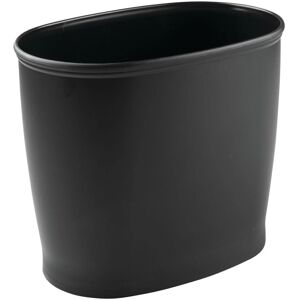 mDESIGN 4361MDBA Trash Can - Plastic Black mDESIGN 4361MDBA Trash Can - Plastic Black