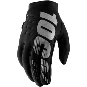 100% Brisker Gloves - Black / Grey / Small - Cycling Gloves 100% Brisker Gloves - Black / Grey / Small - Cycling Gloves