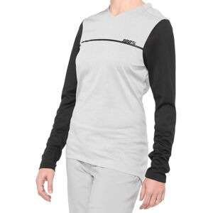 100% - Ridecamp Women's Long Sleeve Jersey - Grey/Black - M - Jersey 100% - Ridecamp Women's Long Sleeve Jersey - Grey/Black - M - Jersey