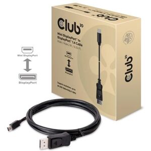 Club 3D Mini DisplayPort to DisplayPort 1.4 Cable - 2m Club 3D Mini DisplayPort to DisplayPort 1.4 Cable - 2m