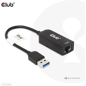 Club3D CAC-1420 Ethernet Network Card - 2.5 Gbps USB 3.2 Gen1 Adapter Club3D CAC-1420 Ethernet Network Card - 2.5 Gbps USB 3.2 Gen1 Adapter