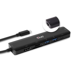 Club 3D CSV-1592 Telakkapiste - USB-C 7-in-1 Hub 4K HDMI Club 3D CSV-1592 Telakkapiste - USB-C 7-in-1 Hub 4K HDMI