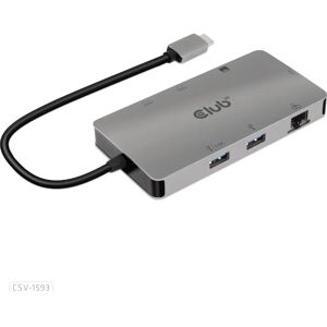 Club3D CSV-1593 USB 3.2 Gen 1 Type-C 8-in-1 Hub Club3D CSV-1593 USB 3.2 Gen 1 Type-C 8-in-1 Hub