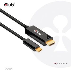 Club 3D - CAC-1334 - Musta - HDMI to USB-C sovitin Club 3D - CAC-1334 - Musta - HDMI to USB-C sovitin