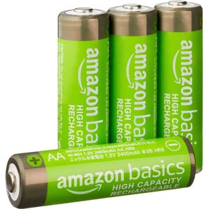 Amazon Basics Oplaadbare AA-batterijen - 2400mAh - 4 Pack Amazon Basics Oplaadbare AA-batterijen - 2400mAh - 4 Pack