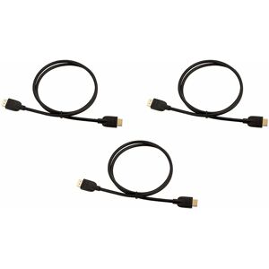 Kabel HDMI 4K AmazonBasics - 0,9m, 3 sztuki, 18Gbps, Czarny Kabel HDMI 4K AmazonBasics - 0,9m, 3 sztuki, 18Gbps, Czarny