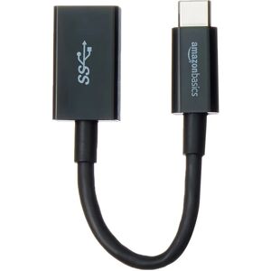 AmazonBasics USB 3.2 Gen 1 USB C to USB A Cable - Black AmazonBasics USB 3.2 Gen 1 USB C to USB A Cable - Black