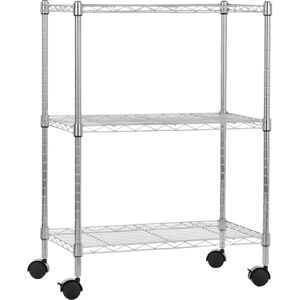 Amazon Basics 3-Shelf Narrow Adjustable Heavy Duty Shelving U - Shelving Unit Amazon Basics 3-Shelf Narrow Adjustable Heavy Duty Shelving U - Shelving Unit