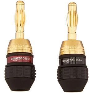 AmazonBasics AMZN0360-6 draadconnector - Zwart, Goud - Speaker Connectors AmazonBasics AMZN0360-6 draadconnector - Zwart, Goud - Speaker Connectors