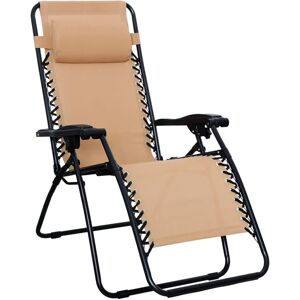 Chaise longue zéro gravité beige Amazon Basics - Fauteuil inclinable - Publicité Chaise longue zéro gravité beige Amazon Basics - Fauteuil inclinable - Publicité