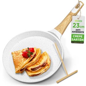 NutriChef 9.45in Marble Non-Stick Crepe Pan - Durable, Induction Compatible NutriChef 9.45in Marble Non-Stick Crepe Pan - Durable, Induction Compatible