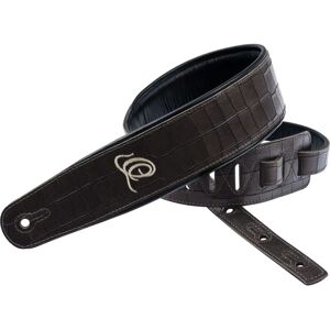 Cinghia per chitarra Ortega Marrone Scuro Croco - Pelle, 70mm, 3-Strati Cinghia per chitarra Ortega Marrone Scuro Croco - Pelle, 70mm, 3-Strati