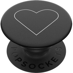 PopSockets White Heart Black Passive Holder - Passive Holder PopSockets White Heart Black Passive Holder - Passive Holder