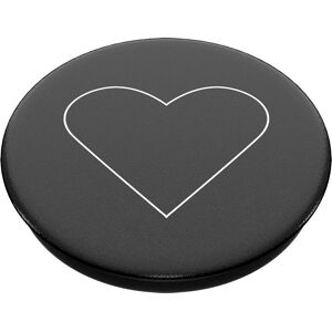 PopSockets White Heart Black Passive Holder - Passiv Holder PopSockets White Heart Black Passive Holder - Passiv Holder