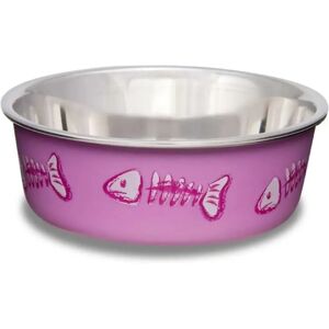 Loving Pets Bella Cat Bowls Fish Pink Extra Small - Pet Bowl Loving Pets Bella Cat Bowls Fish Pink Extra Small - Pet Bowl