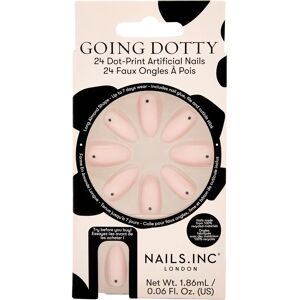 Nails.INC Going Dotty Artificial Nails - Pack of 24, Nude, Trendy Dot Design Nails.INC Going Dotty Artificial Nails - Pack of 24, Nude, Trendy Dot Design