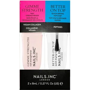 Nails.INC Mini Traitement Ongles Duo - Ensemble de Vernis et Renforcement Nails.INC Mini Traitement Ongles Duo - Ensemble de Vernis et Renforcement
