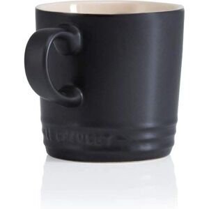 Le Creuset Satin Black Stoneware Cappuccino Mug - 200ml Le Creuset Satin Black Stoneware Cappuccino Mug - 200ml