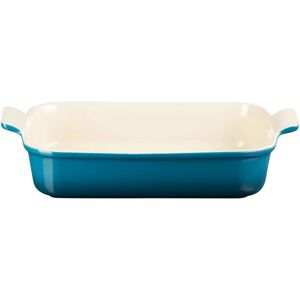Le Creuset Deep Teal Heritage Rectangular Dish - 32cm Ovenproof Bakeware Le Creuset Deep Teal Heritage Rectangular Dish - 32cm Ovenproof Bakeware