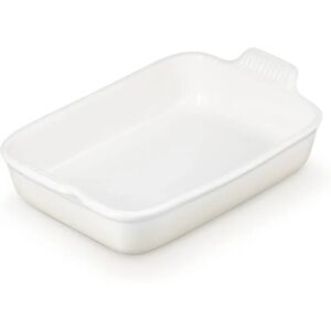 Le Creuset Meringue Rectangular Baking Dish - Oven Safe Stoneware Le Creuset Meringue Rectangular Baking Dish - Oven Safe Stoneware