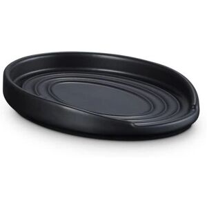 Le Creuset Satin Black Oval Spoon Rest - Kitchen Accessory Le Creuset Satin Black Oval Spoon Rest - Kitchen Accessory