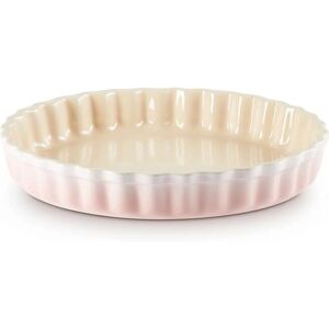 Le Creuset 28cm Shell Pink Keramische Taartvorm - Bakplaat & Quiche Le Creuset 28cm Shell Pink Keramische Taartvorm - Bakplaat & Quiche