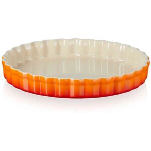 Le Creuset 24cm Orange Fluted Flan Dish Le Creuset 24cm Orange Fluted Flan Dish