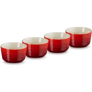 Le Creuset Mini Keramische Schepjes - Kersrood - Set van 4 Le Creuset Mini Keramische Schepjes - Kersrood - Set van 4