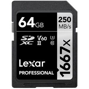 Lexar Professional 1667x SDXC - 64GB Lexar Professional 1667x SDXC - 64GB