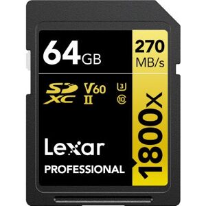 Lexar Professional 1800x SDXC - 64GB Lexar Professional 1800x SDXC - 64GB