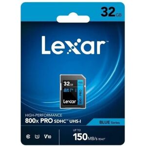 Lexar LSD0800032G-BNNNG 32GB Memory Card - High-Performance SDHC UHS-I Class 10 Lexar LSD0800032G-BNNNG 32GB Memory Card - High-Performance SDHC UHS-I Class 10