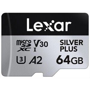 Lexar Professional SILVER PLUS microSDXC - 64GB - Memory Card Lexar Professional SILVER PLUS microSDXC - 64GB - Memory Card