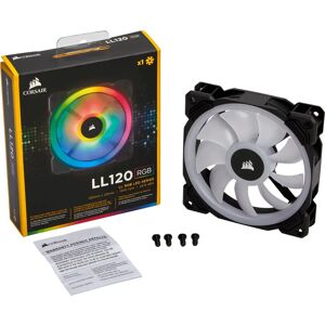 Corsair LL120 RGB Computer Case Fan - Dual Light Loop, 12cm, Black/White Corsair LL120 RGB Computer Case Fan - Dual Light Loop, 12cm, Black/White