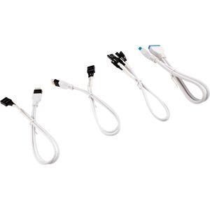 Kit di estensione del cavo di alimentazione con rivestimento intrecciato premium bianco Corsair CC-8900245 - Power Cable Extension Kit Kit di estensione del cavo di alimentazione con rivestimento intrecciato premium bianco Corsair CC-8900245 - Power Cable Extension Kit