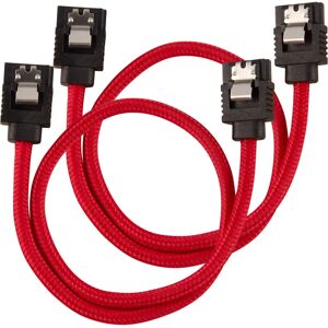 Câble SATA Rouge Corsair - 30cm - 6Gbps - Durable Câble SATA Rouge Corsair - 30cm - 6Gbps - Durable