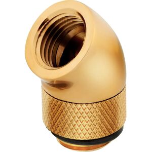 Corsair Hydro X Serie 45° Roterende Adapter - Guld - Væskekølesystem Fitting Corsair Hydro X Serie 45° Roterende Adapter - Guld - Væskekølesystem Fitting